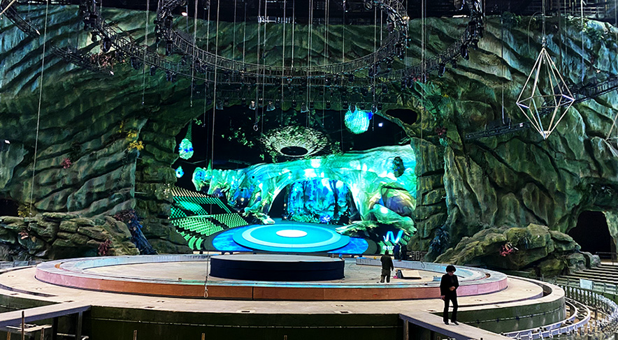 浙江马戏剧团 500㎡舞台 LED 屏好彩客文旅演艺超大屏解决规划